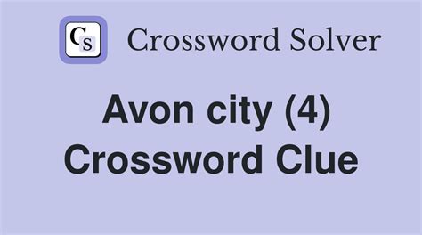 Avon alternative Crossword Clue Answers .